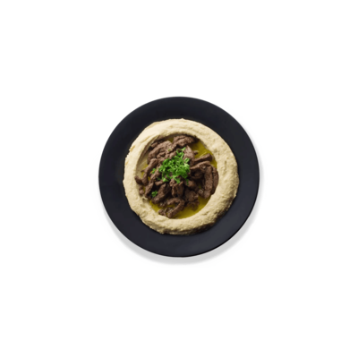Hummus with Beef Shawarma