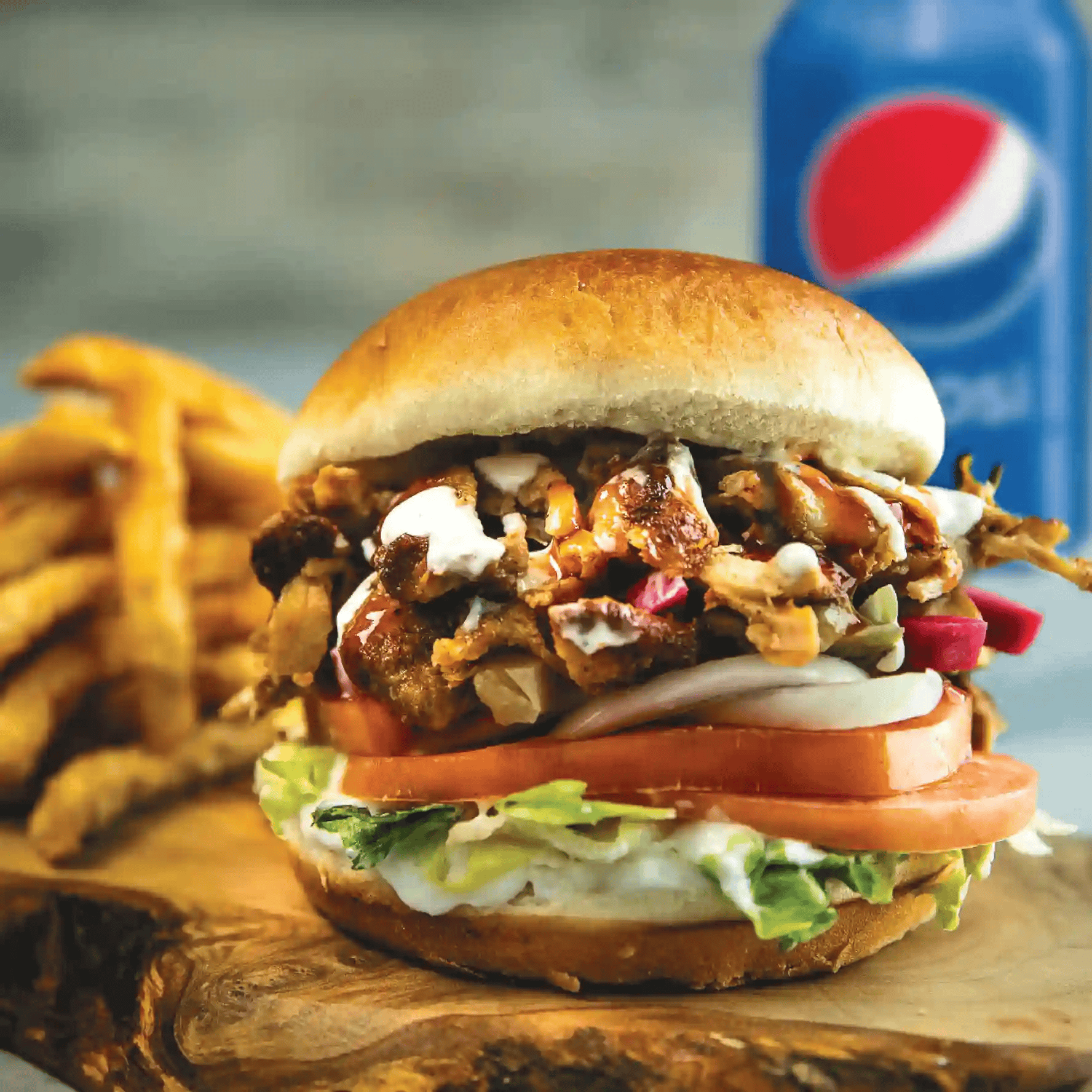 Chicken Shawarma Burger Combo