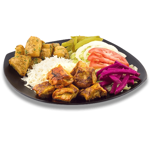 Chargrill BBQ Chicken Kebab Plate