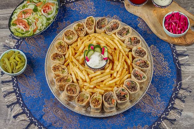 Mixed shawarma Saj Family Feast